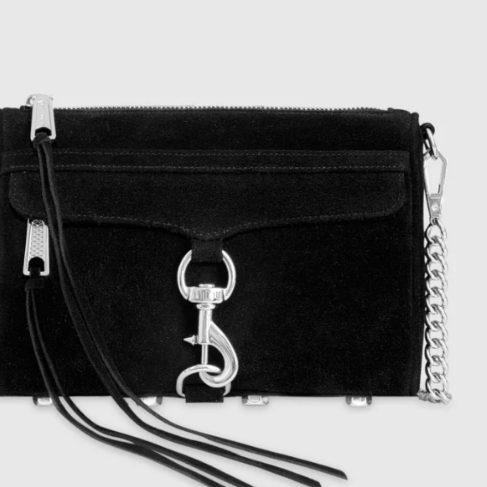 Rebecca Minkoff Suede Black Mini Mac